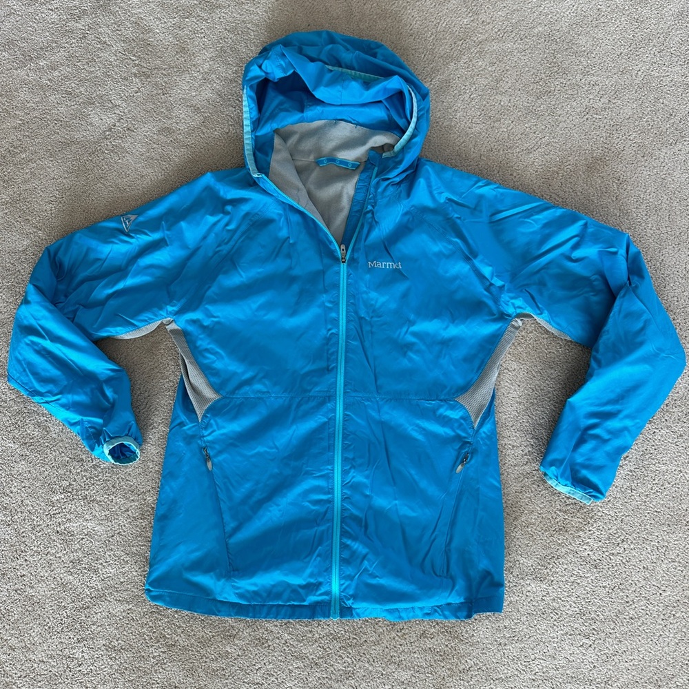 Marmot Vibrant Blue Hooded Jacket